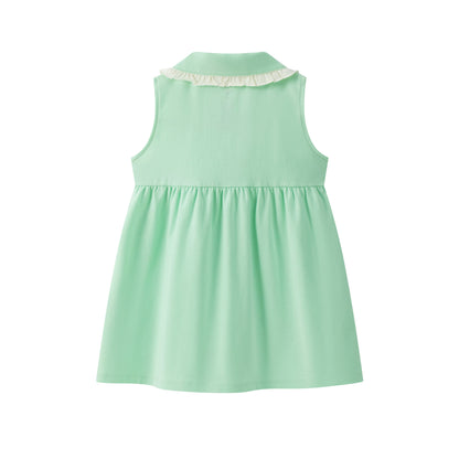 Baby Girl's Organic Cotton Plain Dress