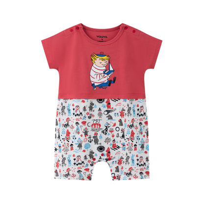 Baby Boys Too-Ticky Short Sleeve Romper