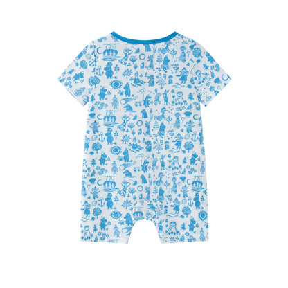 Baby Moomin Print Short Sleeve Romper
