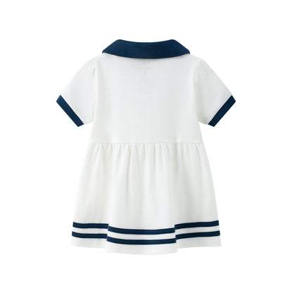 Baby Girl Sailor Hook Embroidered Shirt Dress