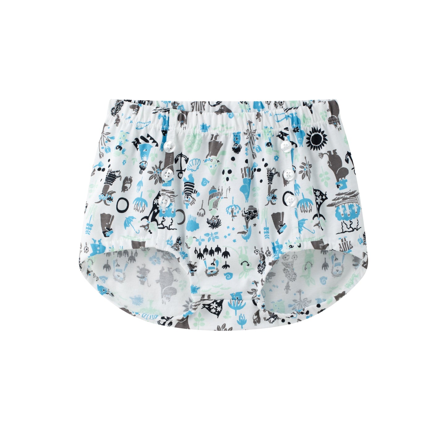 Baby Boy All Over Print Collar Top & Bottom Set