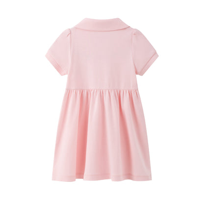 Baby Girl Moominmama Embroidered Short Sleeve Dress
