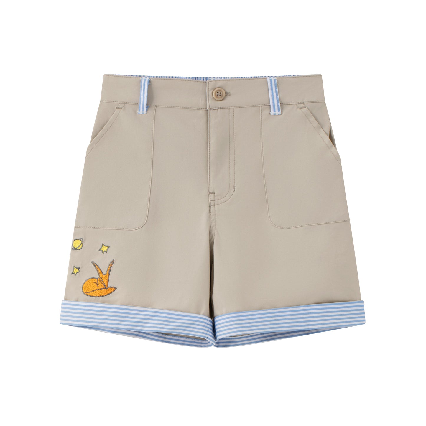 Toddler Little Fox Embroidered Shorts