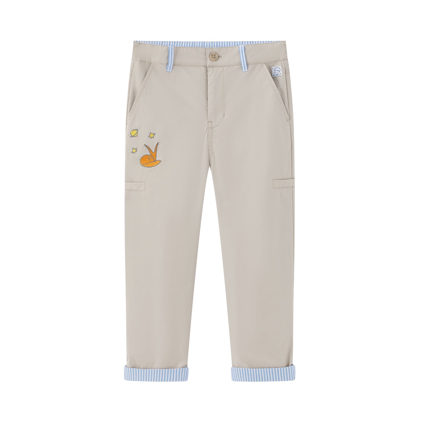 Toddler Little Fox Embroidered Pants