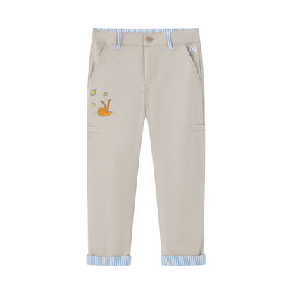 Toddler Little Fox Embroidered Pants