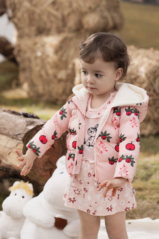 Baby Girls Moomin Print Coat With Hood