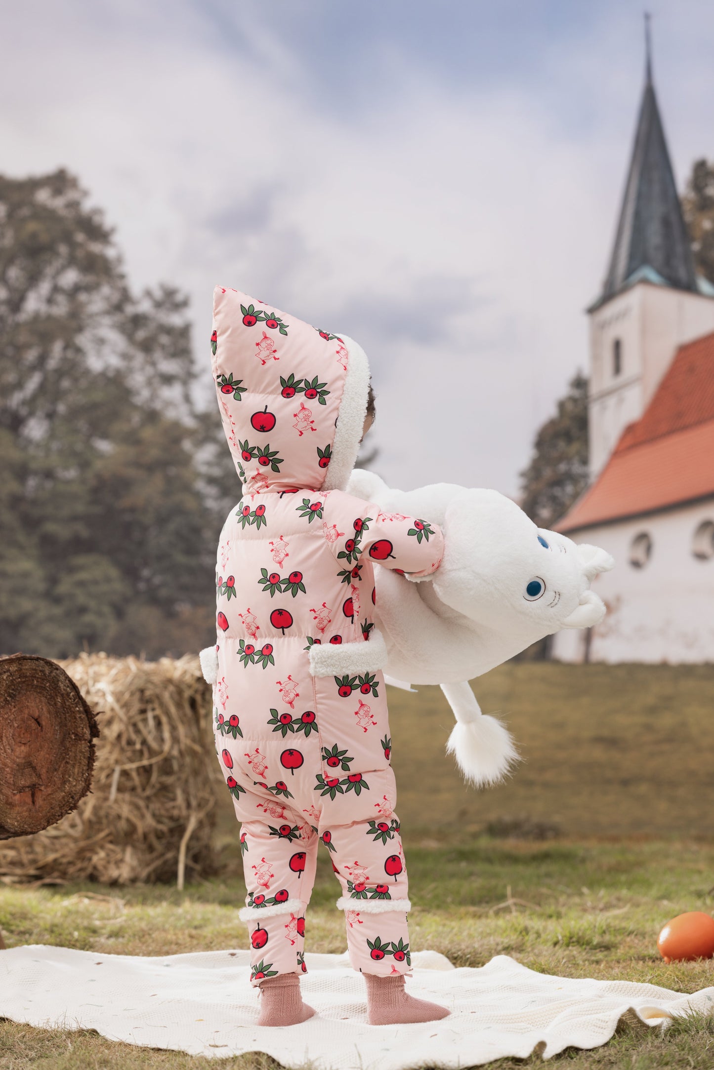 Baby Girls Long Sleeve Padded Romper