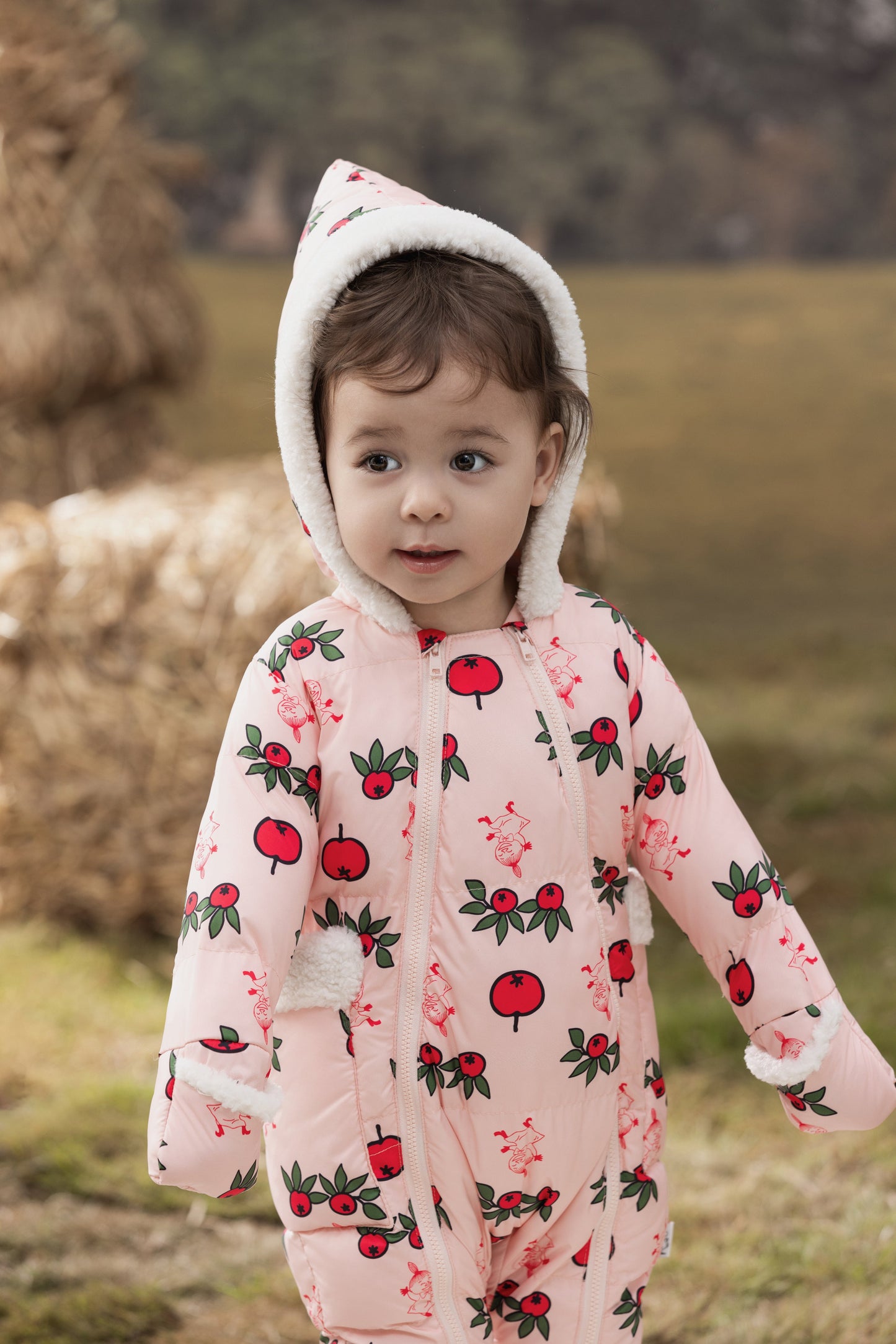 Baby Girls Long Sleeve Padded Romper