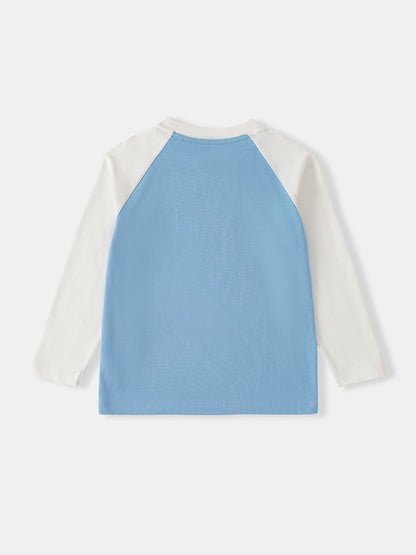 Kid Raglan Sleeve Print Tee