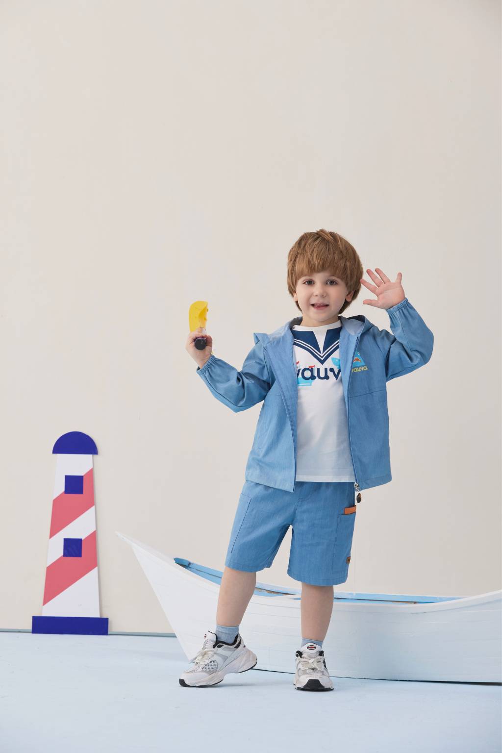 Toddler Shark Plain Print Jacket