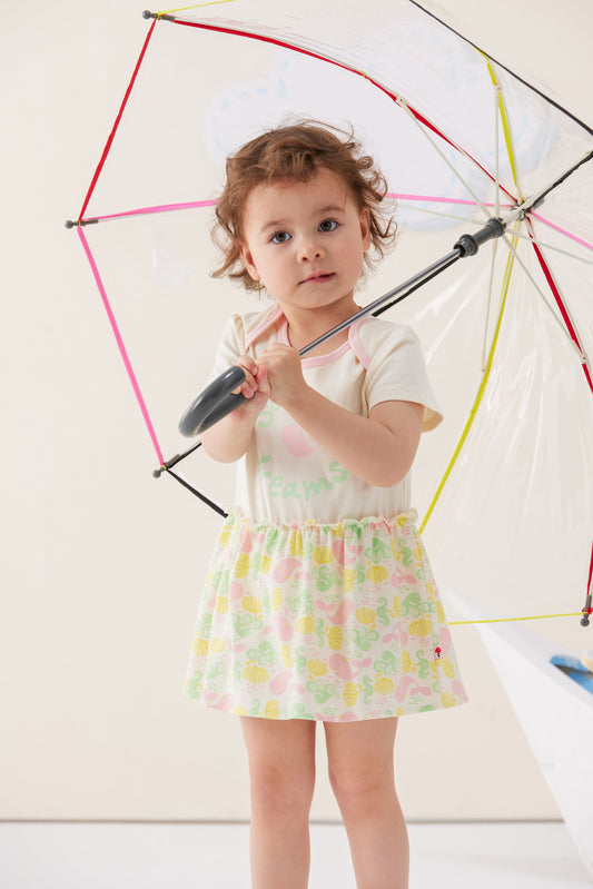 Baby Girl Organic Cotton Summer Dreams Plain Romper