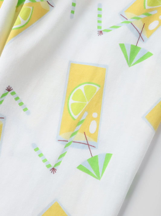 Baby All-Over Lemon Tea Print Pants