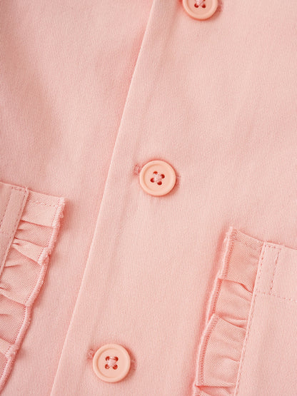 Kid Frills Buttoned Jacket