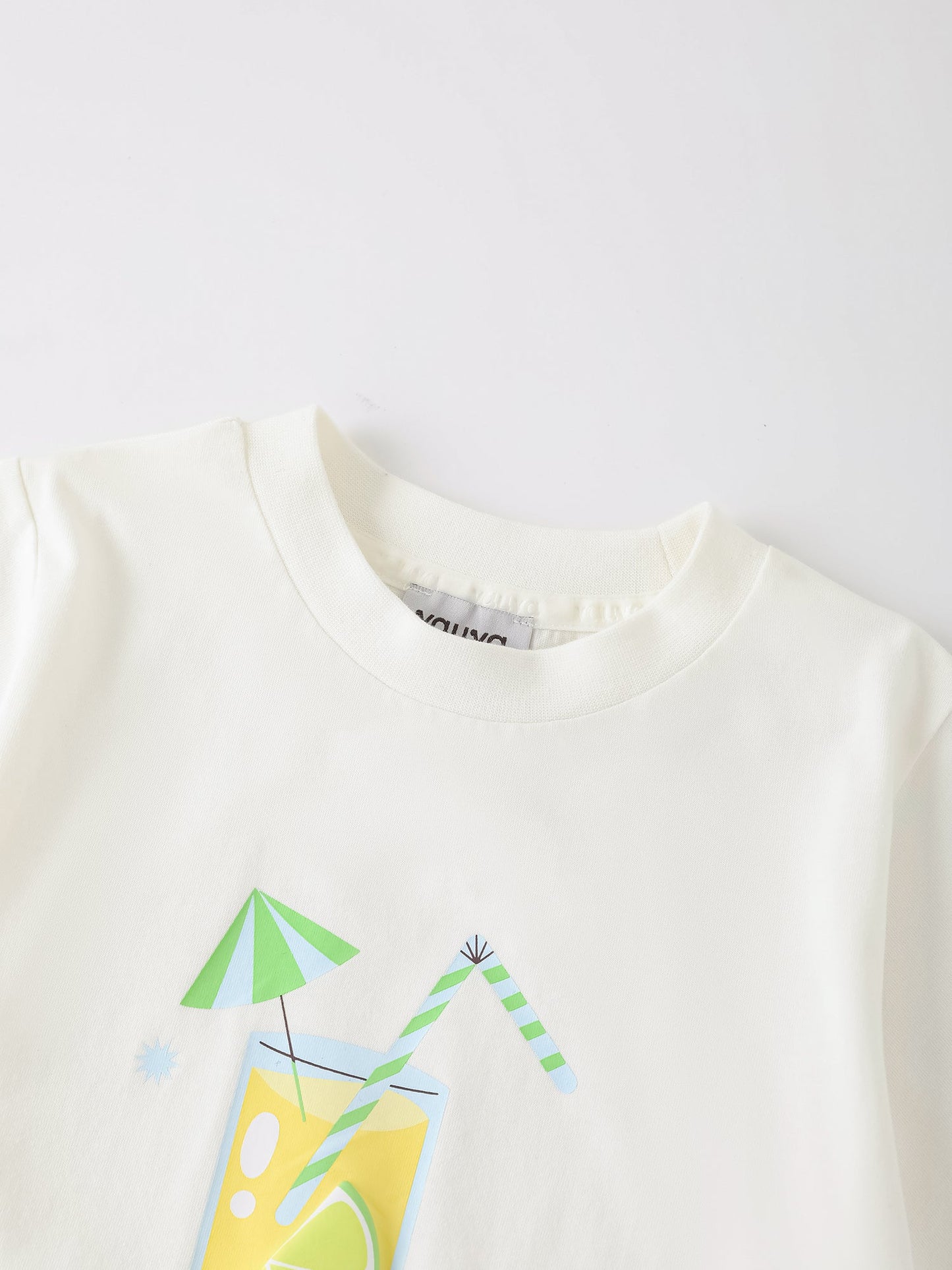 Kid Short Sleeve Lemon Tea Print Tee