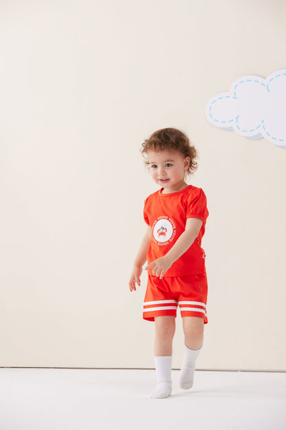 Baby Crab Print T-Shirt & Shorts Set