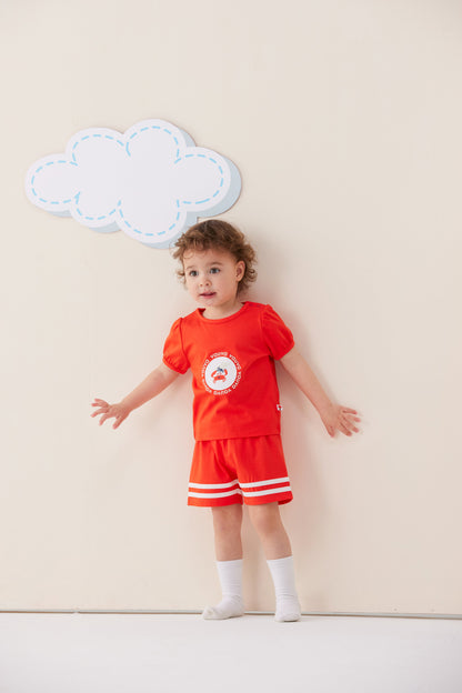 Baby Crab Print T-Shirt & Shorts Set