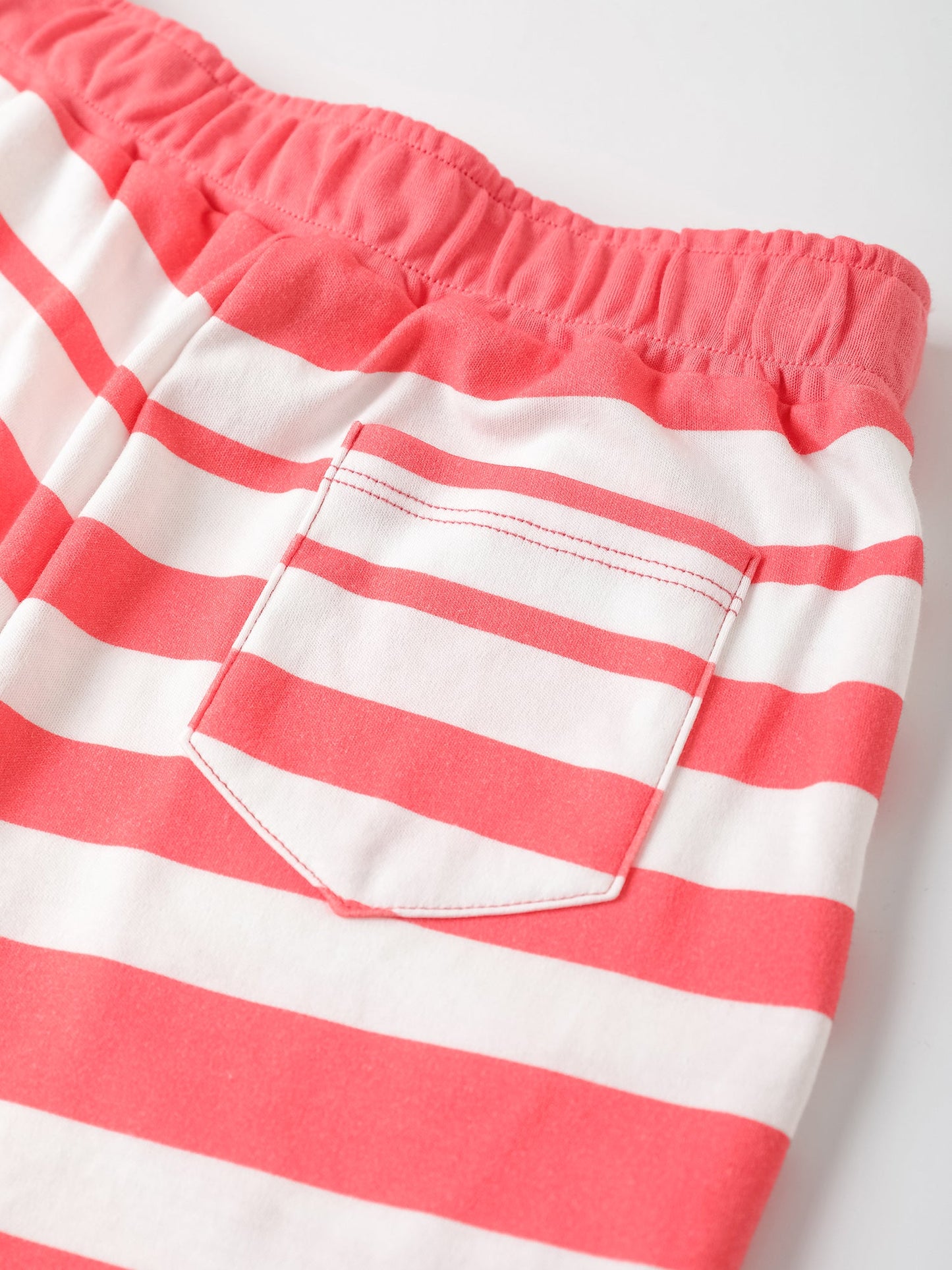 Kid Watermelon Embroidery Stripe Print Shorts