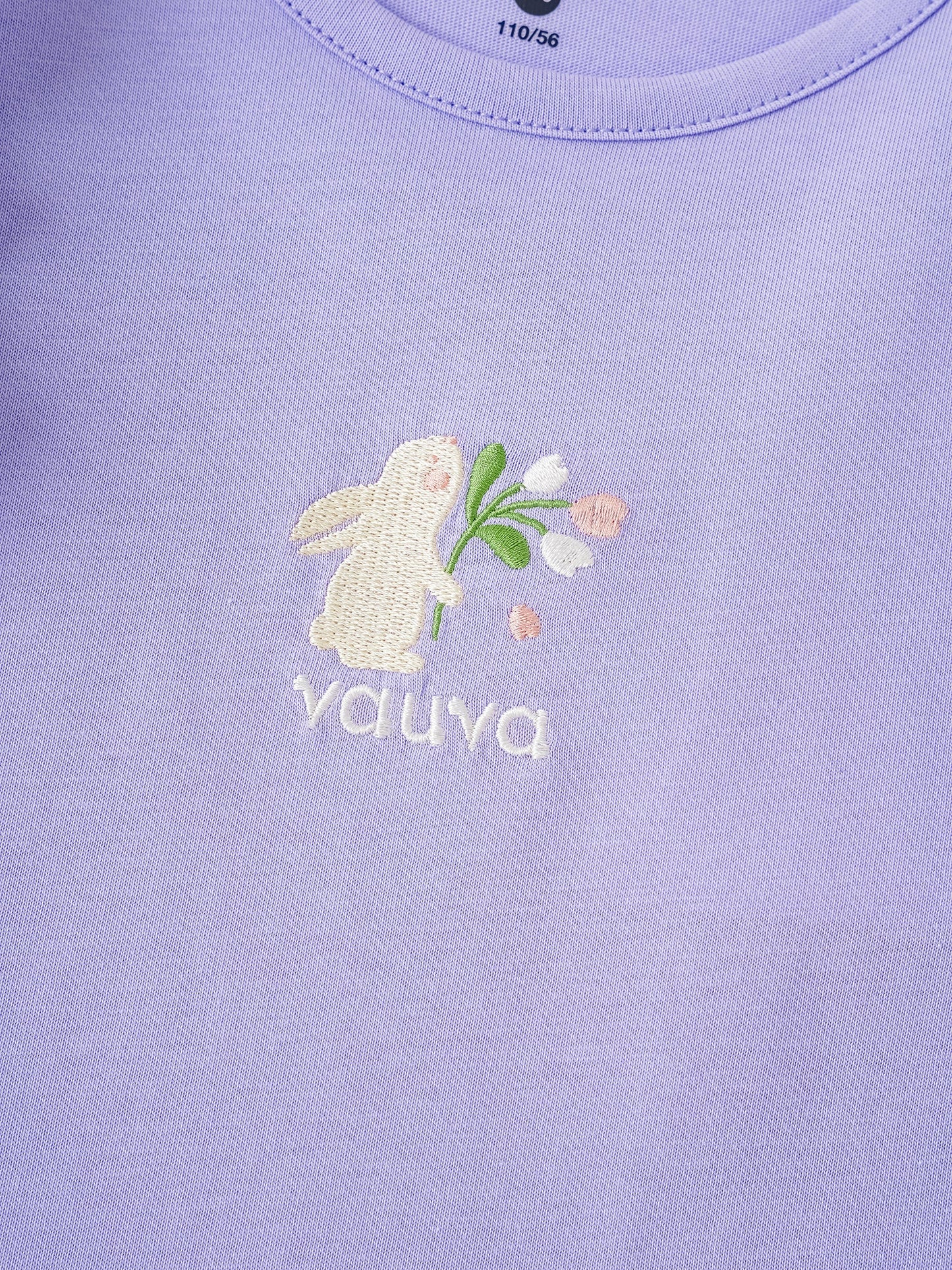Kid Ruffle Cap Sleeve Bunny Print Dress