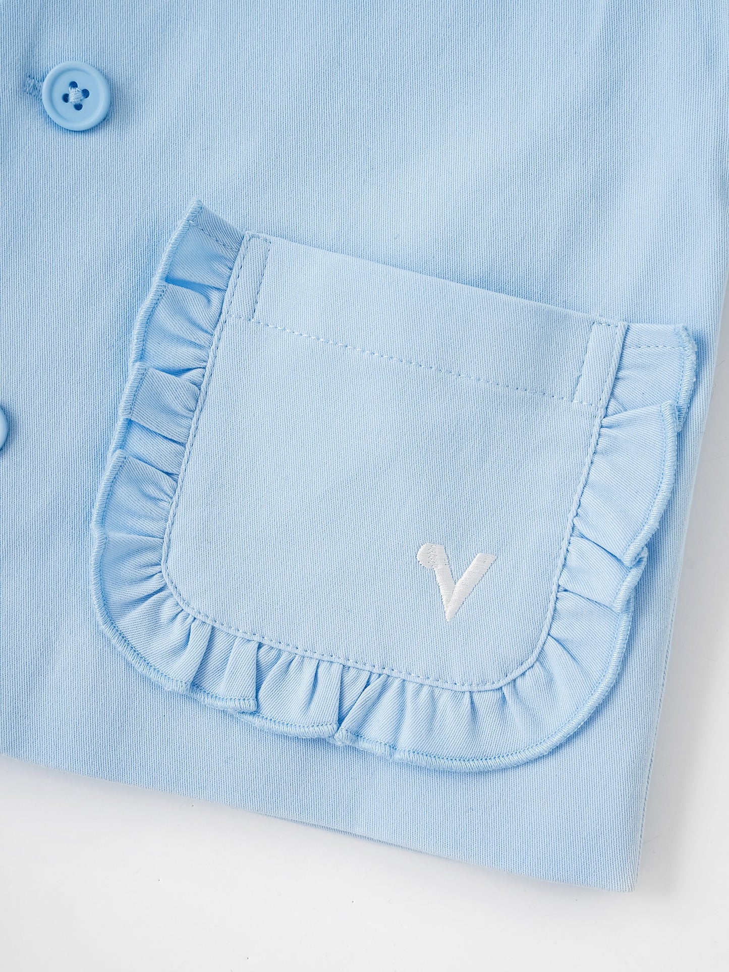 Kid Frills Buttoned Jacket