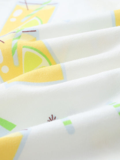 Baby All-Over Lemon Tea Print Pants