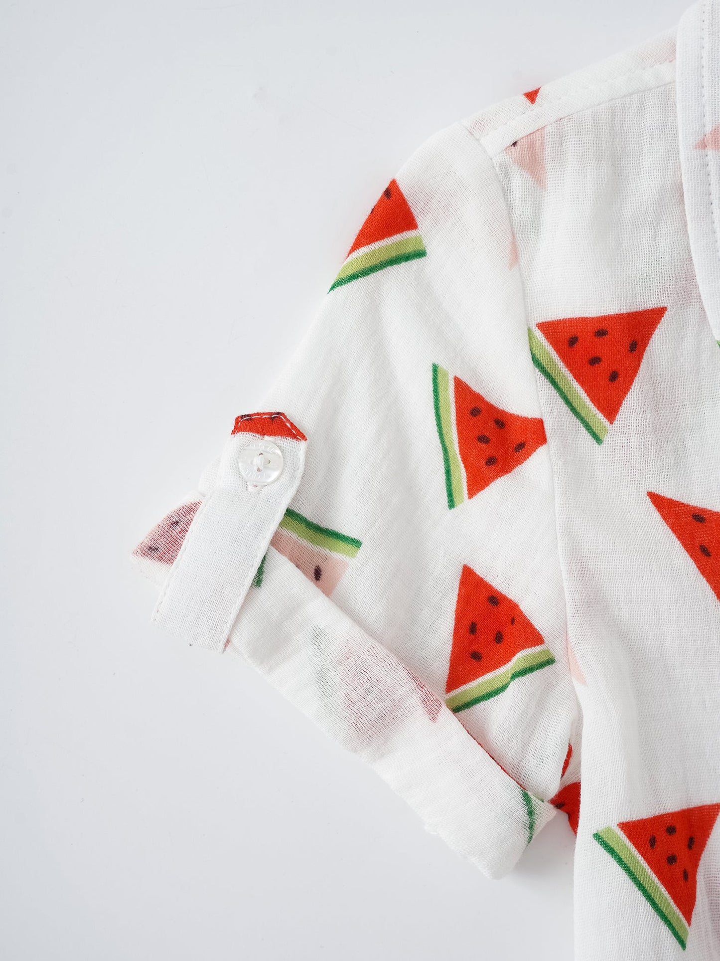 Kid Short Sleeve All-Over Watermelon Print Shirt