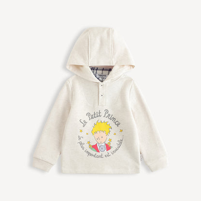 Layered Collar Character-Print Sweatshirt