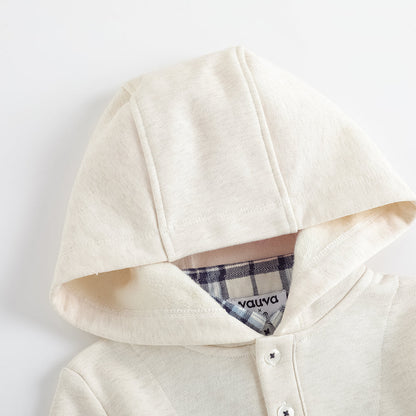 Layered Collar Character-Print Sweatshirt