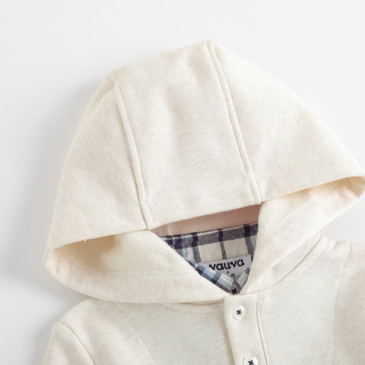 Layered Collar Character-Print Sweatshirt