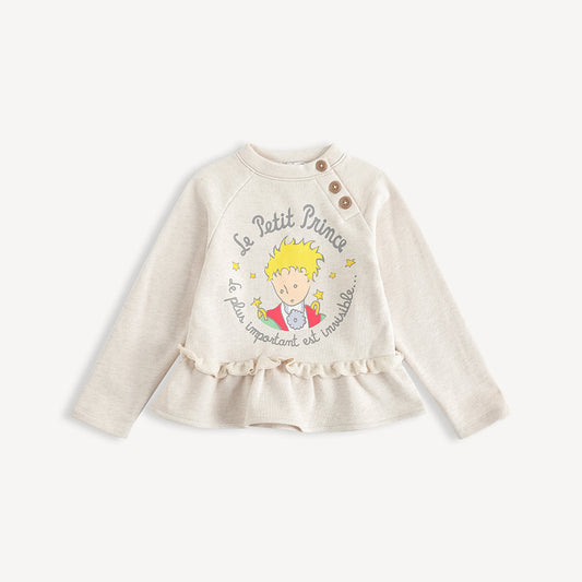 Character-Print Flare Hem Top