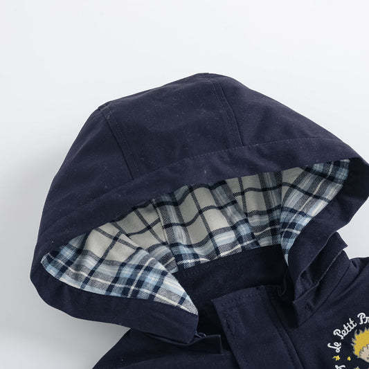 Embroidered Hooded Jacket