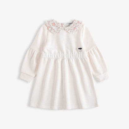 Character-Print Puritan Collar Sweatdress