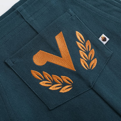 Kid Embroidered Cotton Dungarees