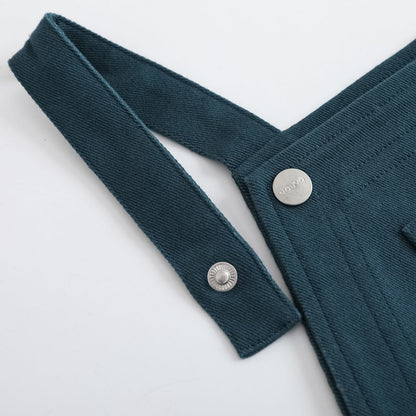 Kid Embroidered Cotton Dungarees