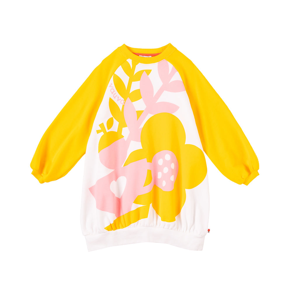 Girls Coffee Mug And Flowers Sweatshirt