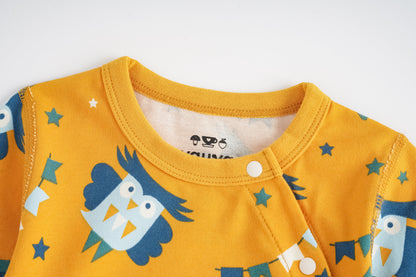 Owl-Print Baby Set