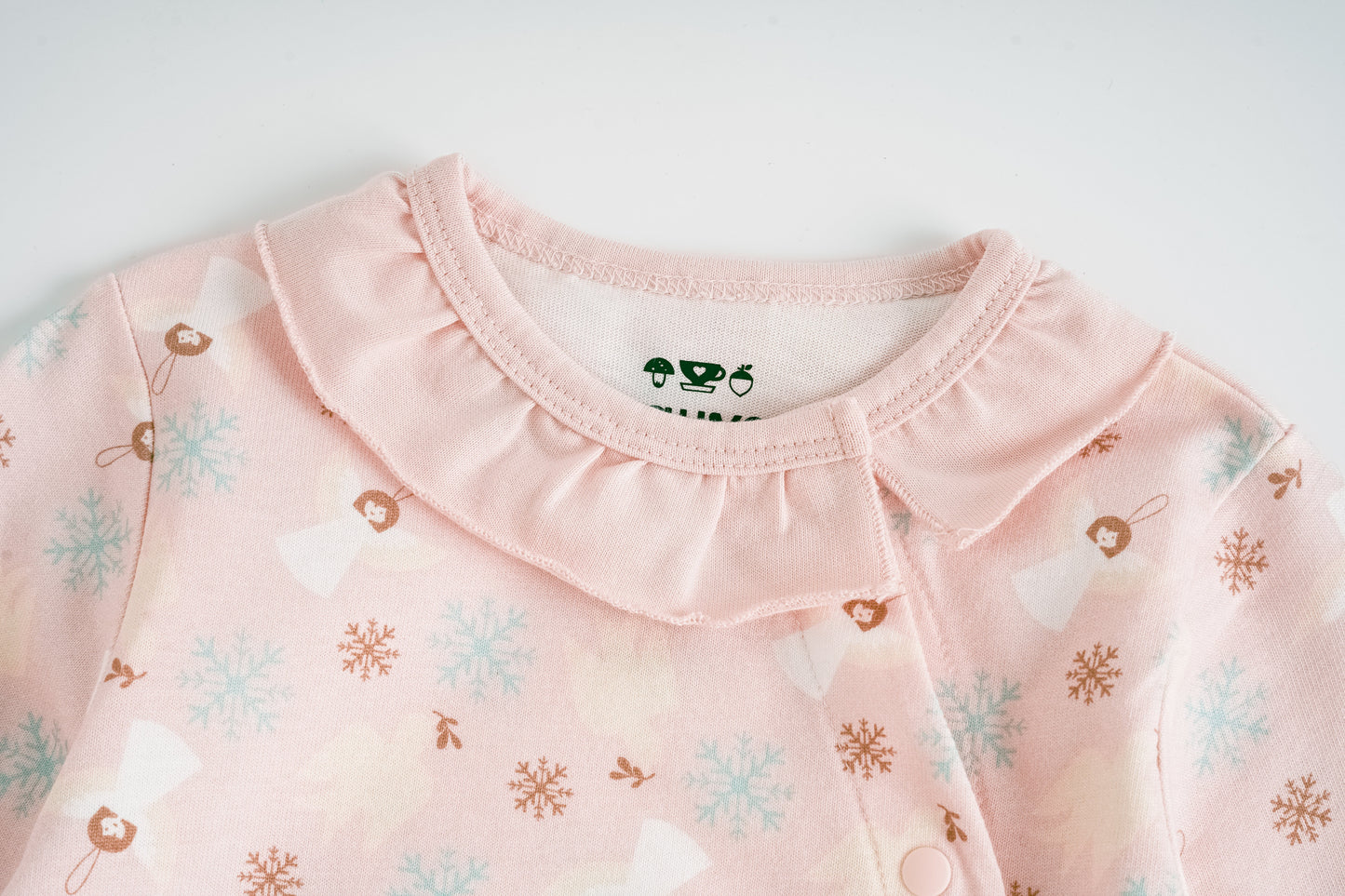 Angel-Print Baby Set