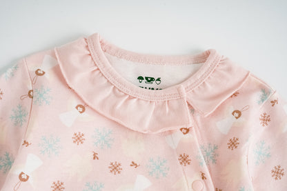 Angel-Print Baby Set