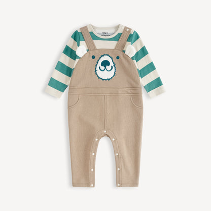 Bear Embellished 2-In-1 Romper