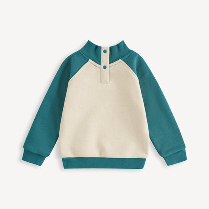 Nutcracker-Print Colorblock Sweatshirt