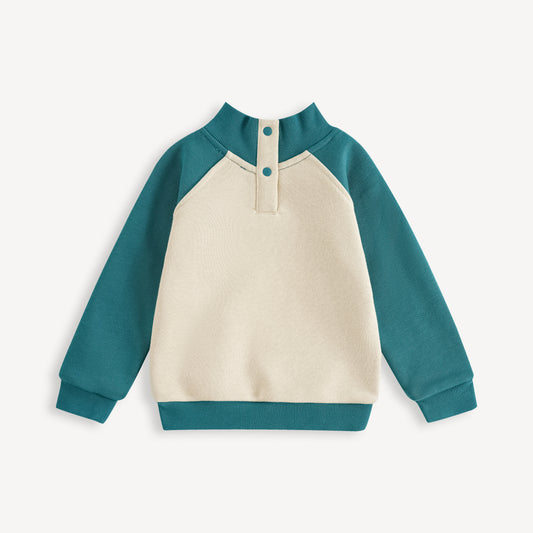 Nutcracker-Print Colorblock Sweatshirt