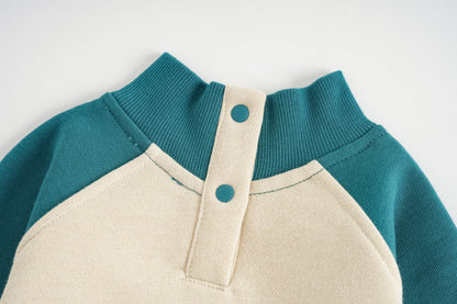 Nutcracker-Print Colorblock Sweatshirt