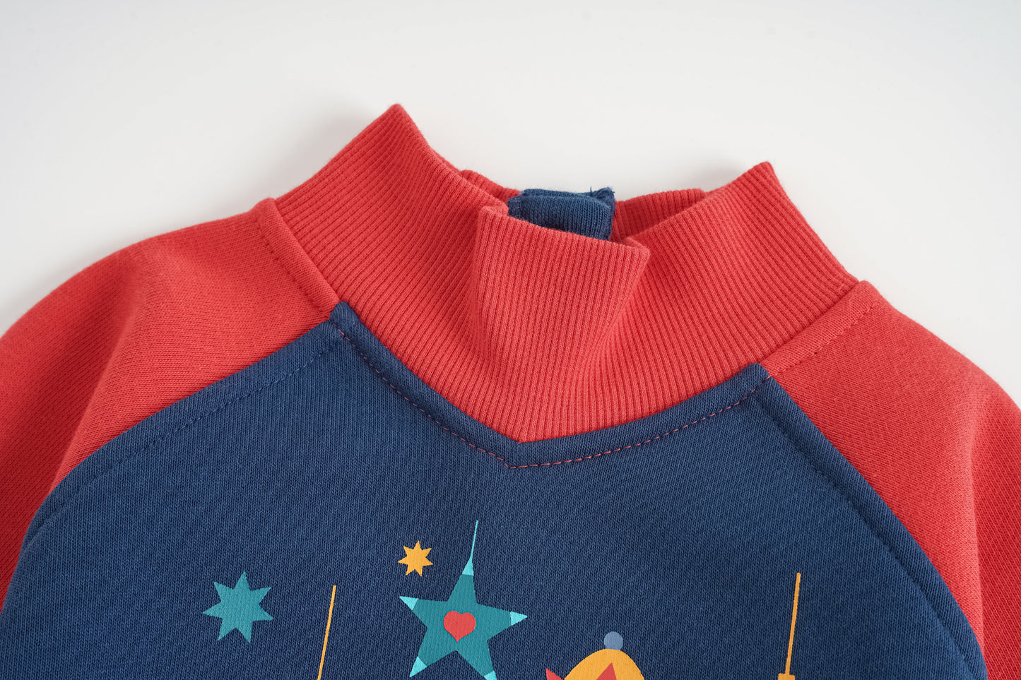 Nutcracker-Print Colorblock Sweatshirt