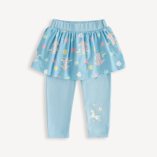 Unicorn-Print Skirt & Leggings
