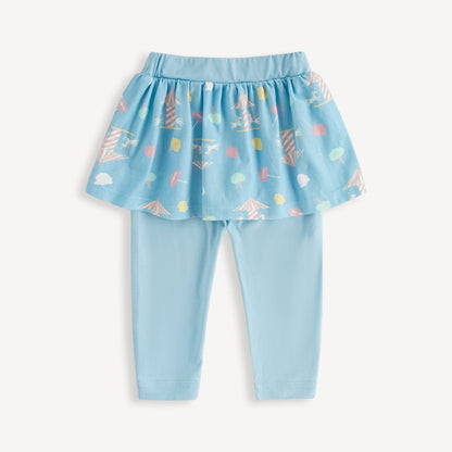 Unicorn-Print Skirt & Leggings