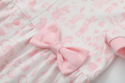 Baby Girl All Over Print Short Sleeve Dress