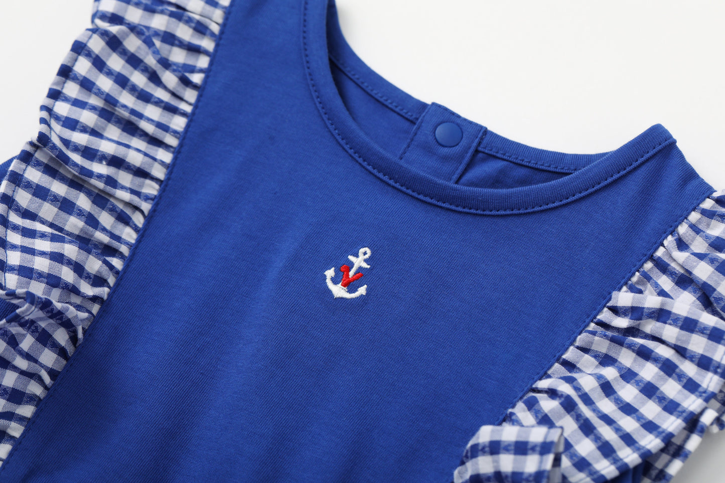 Baby Girl Plaid Pattern Short Sleeve Dress