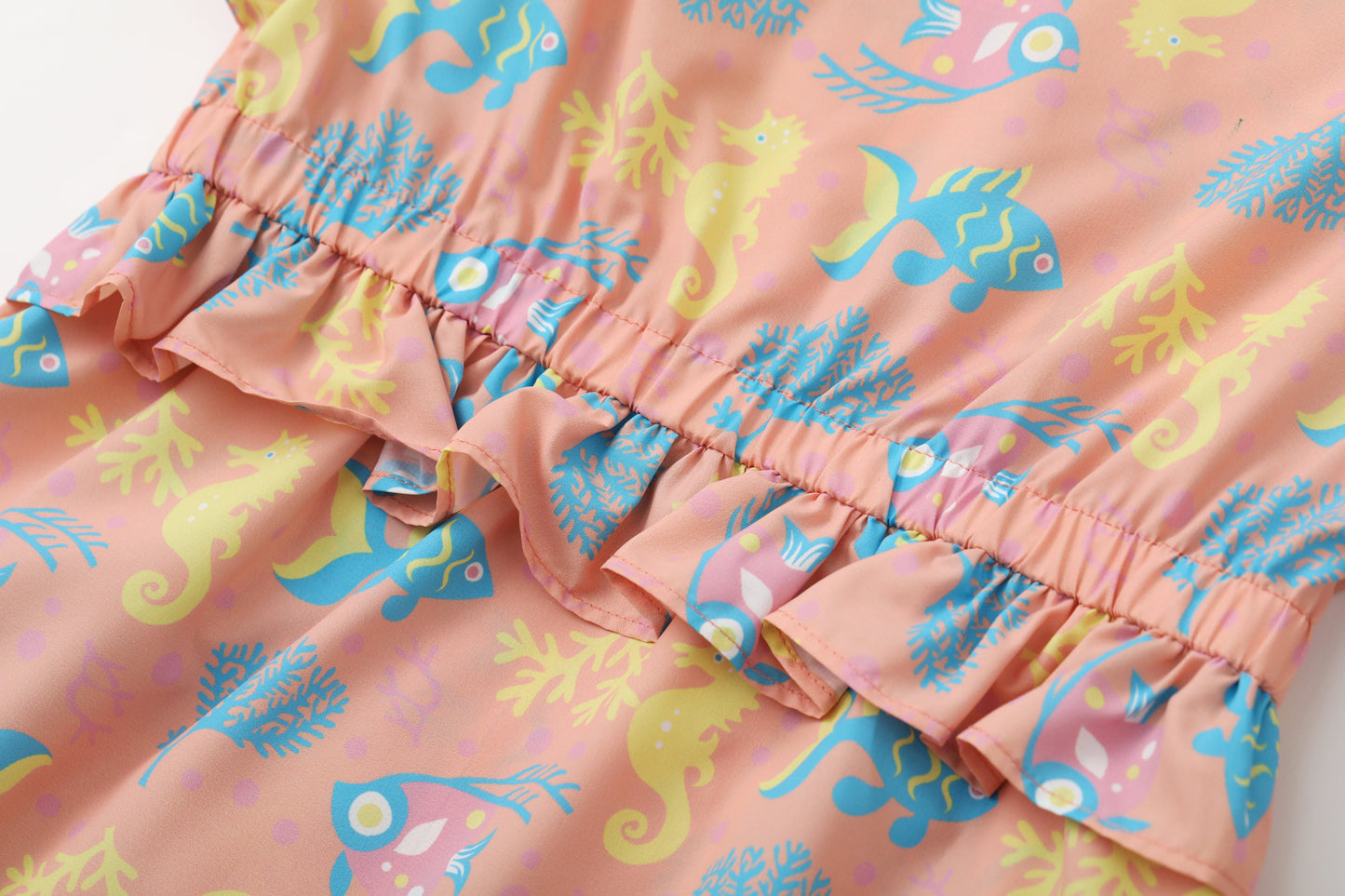 Toddler Girl Ocean All Over Print With Uv Protection Windbreaker