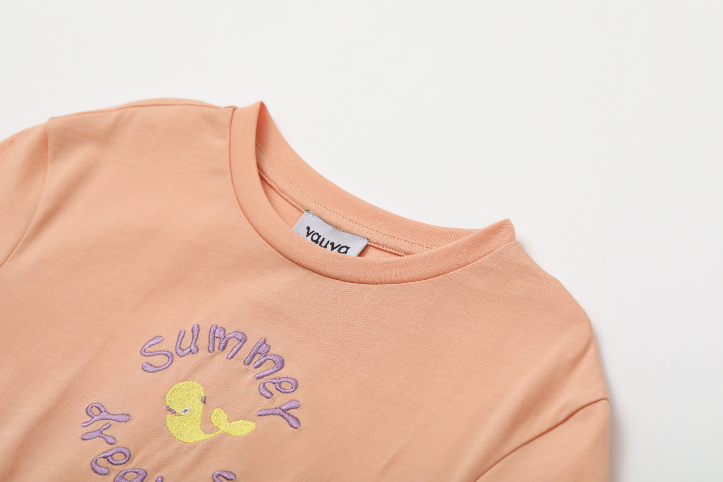 Toddler Girl Summer Dreams Embroidered Short Sleeve Dress - Apricot