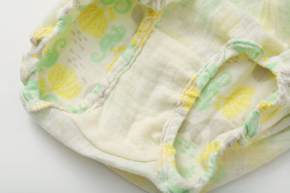 Baby Girl All Over Print Peter Pan Collar Top & Bottom Set