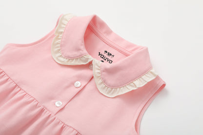 Baby Girl's Organic Cotton Plain Dress